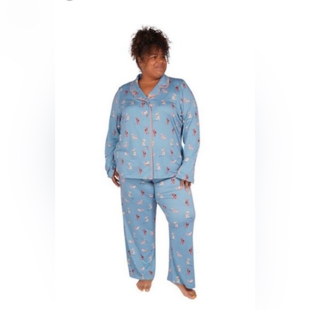 Nite Nite Munki Munki Size 2X Teal pajama set Weiner Dogs Dachshunds NWT